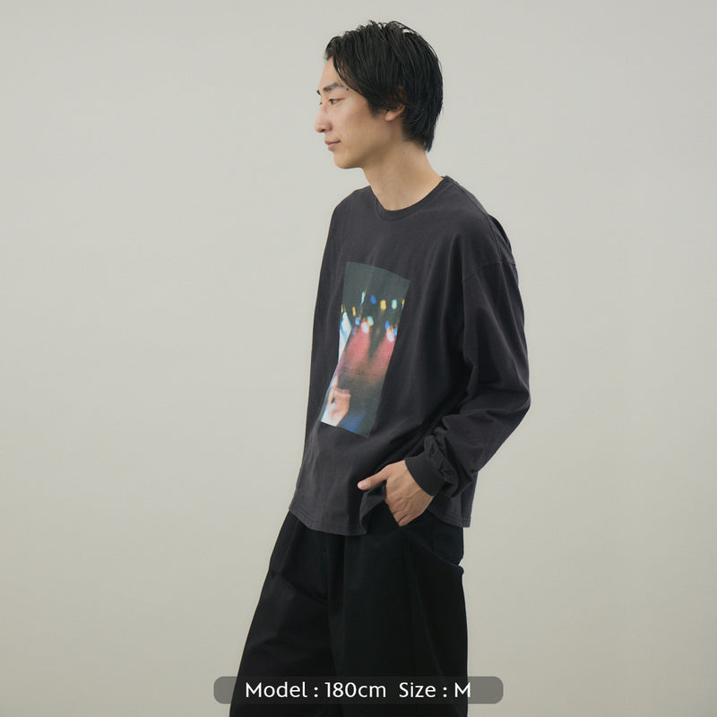 Live Your Life L/S TEE -BLEACH｜綿100％ ユニセックス 黒