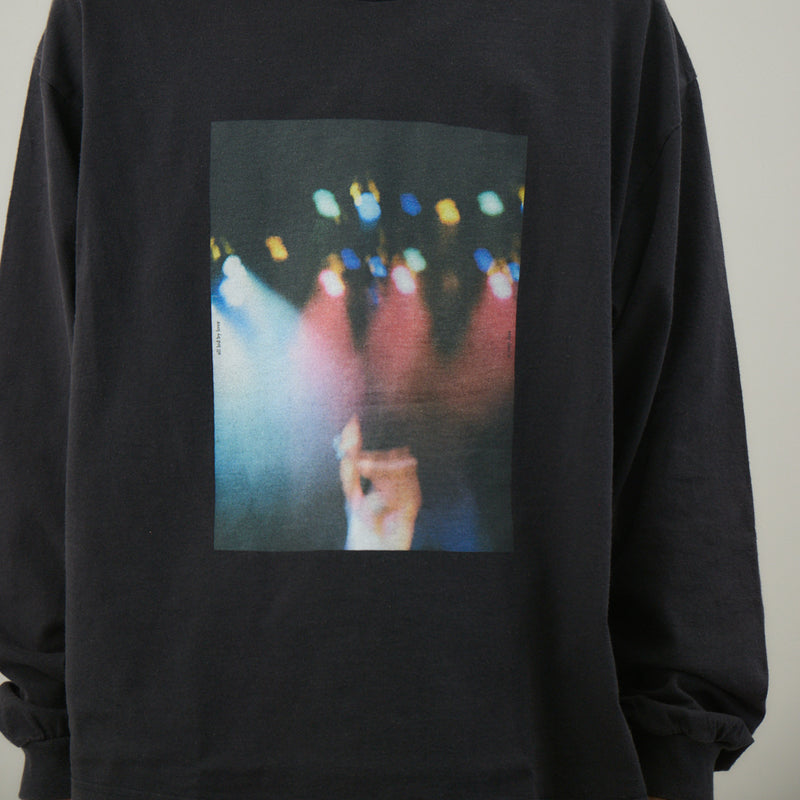 Live Your Life L/S TEE -BLEACH｜綿100％ ユニセックス 黒