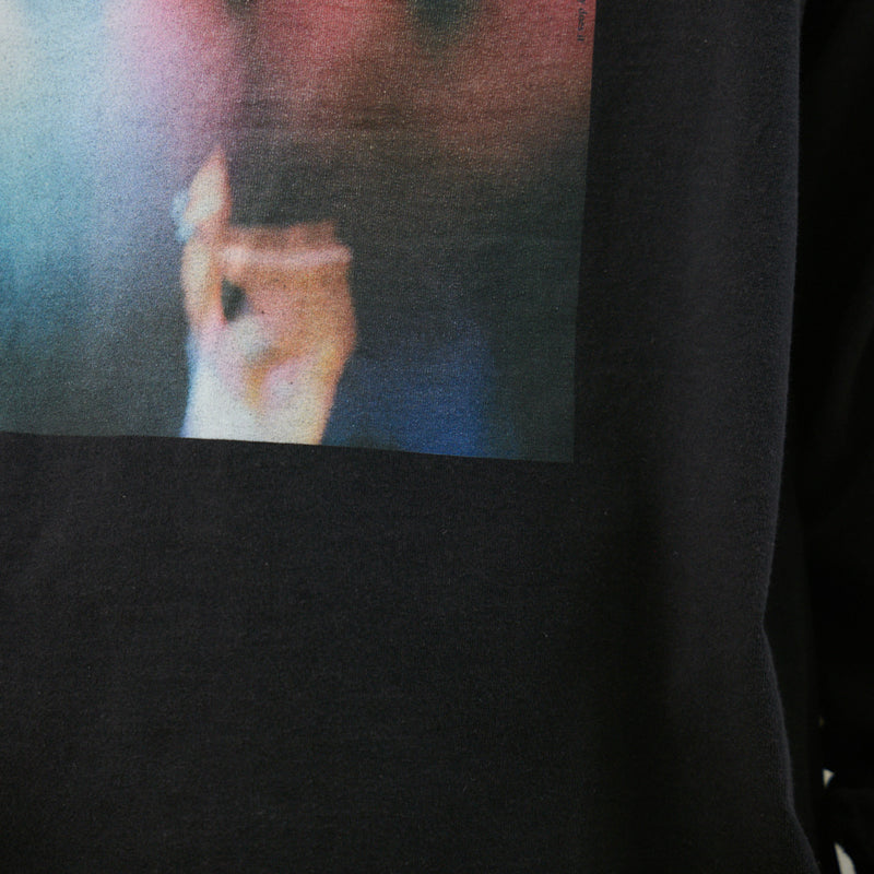 Live Your Life L/S TEE -BLEACH｜綿100％ ユニセックス 黒