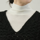 ナイロンリリーヤーンアラン編ベスト｜Vネック レディース