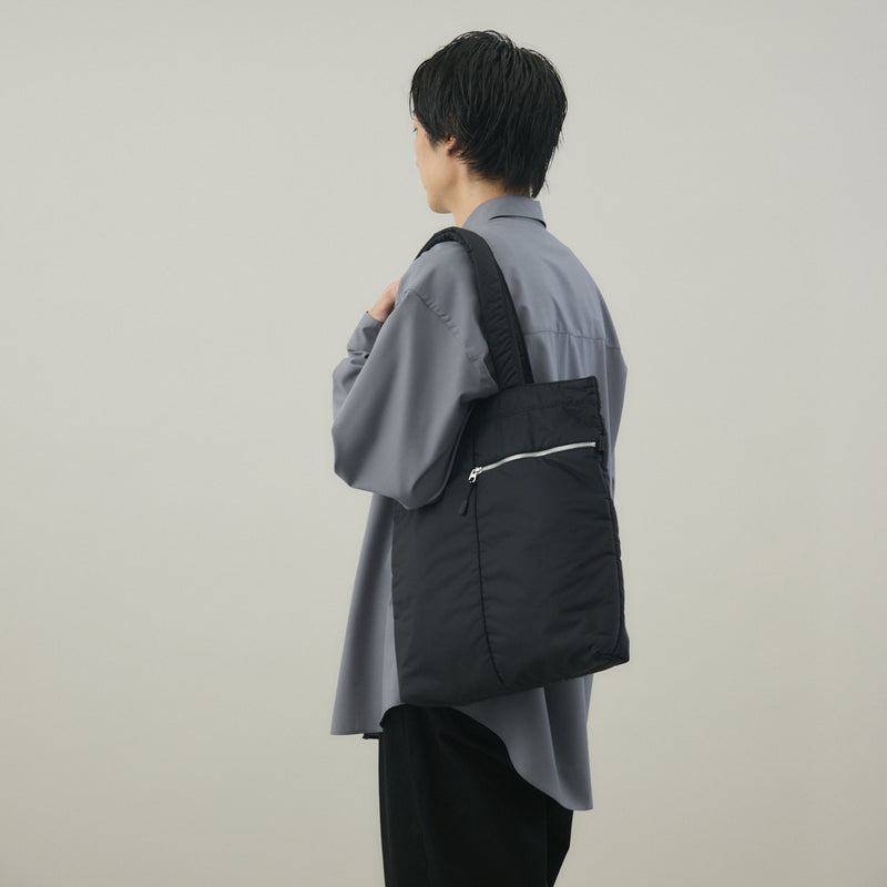 高密度織ナイロン トートバッグ 黒 豊岡産