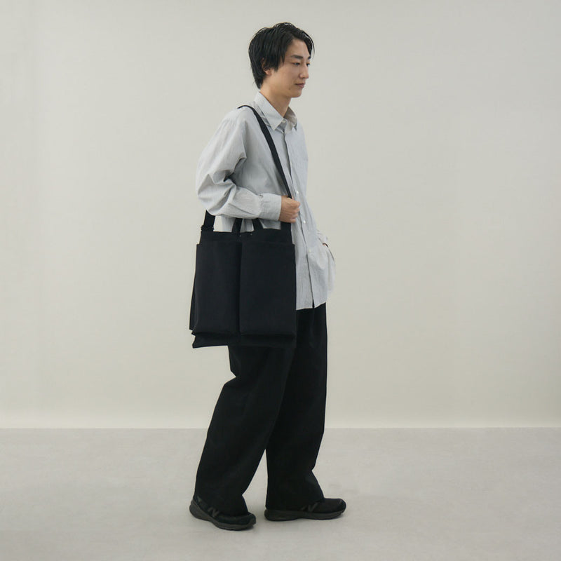 【kuros’オリジナル】エコスエードヘルメットバッグ Mサイズ｜ショルダーバッグ 手洗い可 A4サイズ対応 日本製