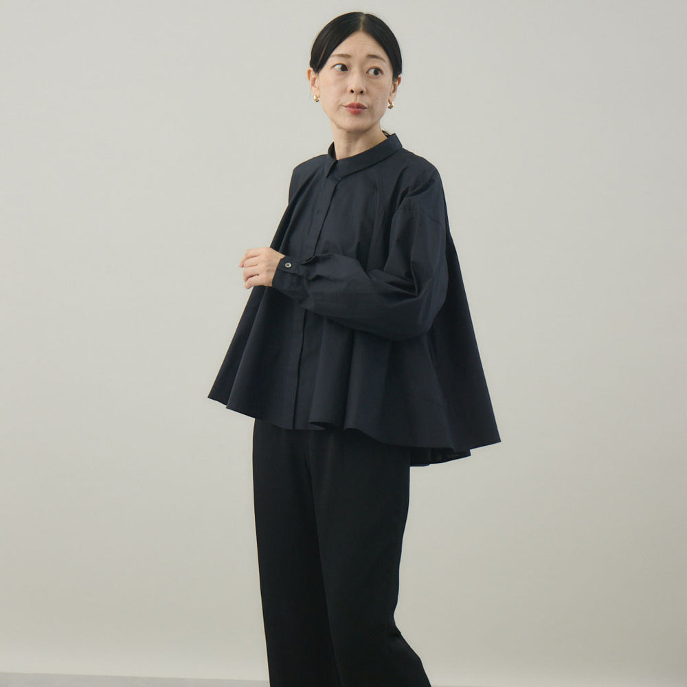 ヨリ 22SS フクレフレアブラウス プルオーバー 半袖 38 黒 ブラック 中古・古着通販】YORI (ヨリ) フクレフレアブラウス ブラック サイズ