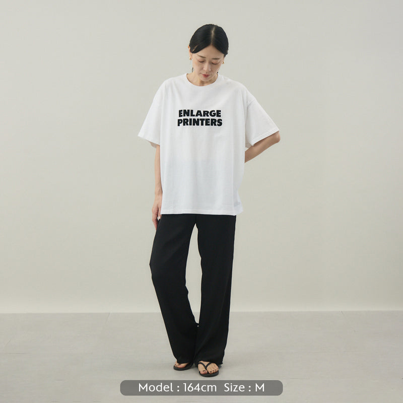 LOGO S/S TEE｜綿100％ ユニセックス 白