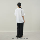 LOGO S/S TEE｜綿100％ ユニセックス 白
