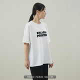 LOGO S/S TEE｜綿100％ ユニセックス 白