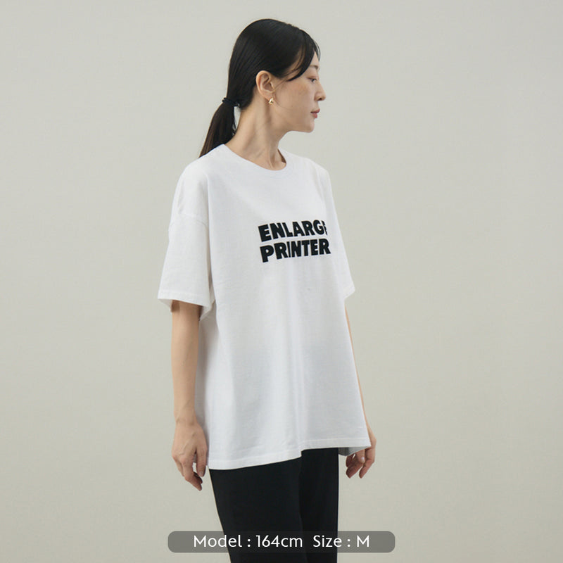 LOGO S/S TEE｜綿100％ ユニセックス 白