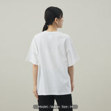 LOGO S/S TEE｜綿100％ ユニセックス 白