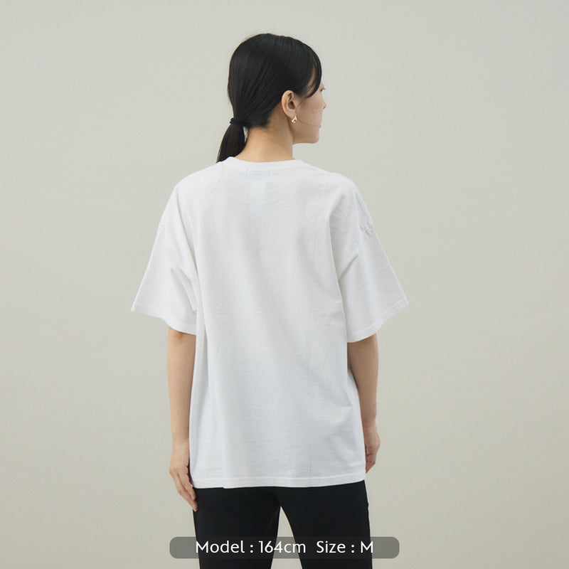 LOGO S/S TEE｜綿100％ ユニセックス 白