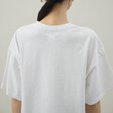 LOGO S/S TEE｜綿100％ ユニセックス 白