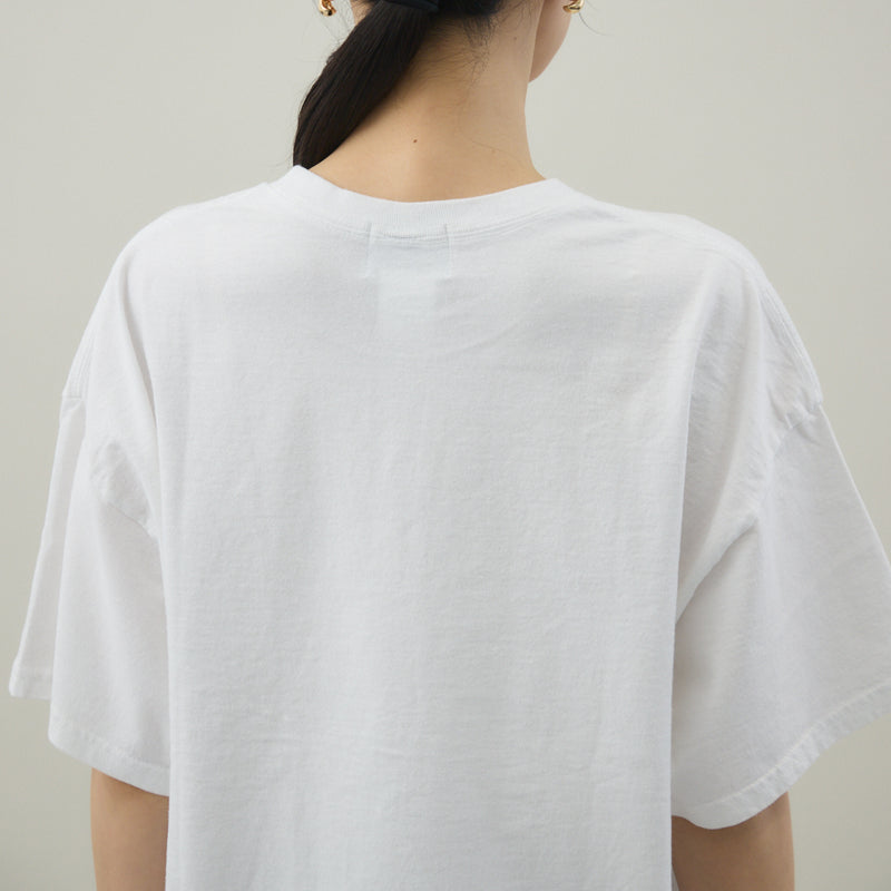 LOGO S/S TEE｜綿100％ ユニセックス 白