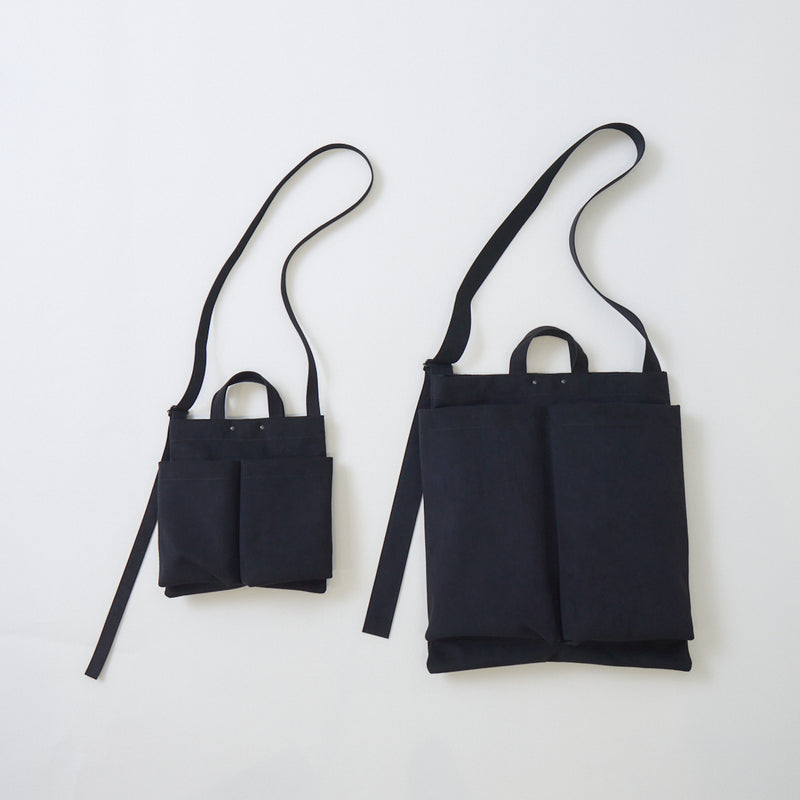 【kuros’オリジナル】エコスエードヘルメットバッグ Ｓサイズ｜ショルダーバッグ 日本製