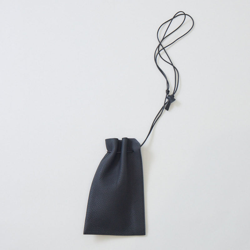 ヘリー巾着ポーチ HERRIE KINCHAKU POUCH / DIPLO SKY｜ 軽量 レザー ユニセックス