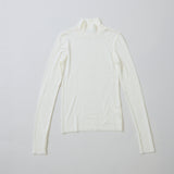 【kuros’オリジナル】ウールタートルネックロングTシャツ｜ ウール100％ 日本製 レディース