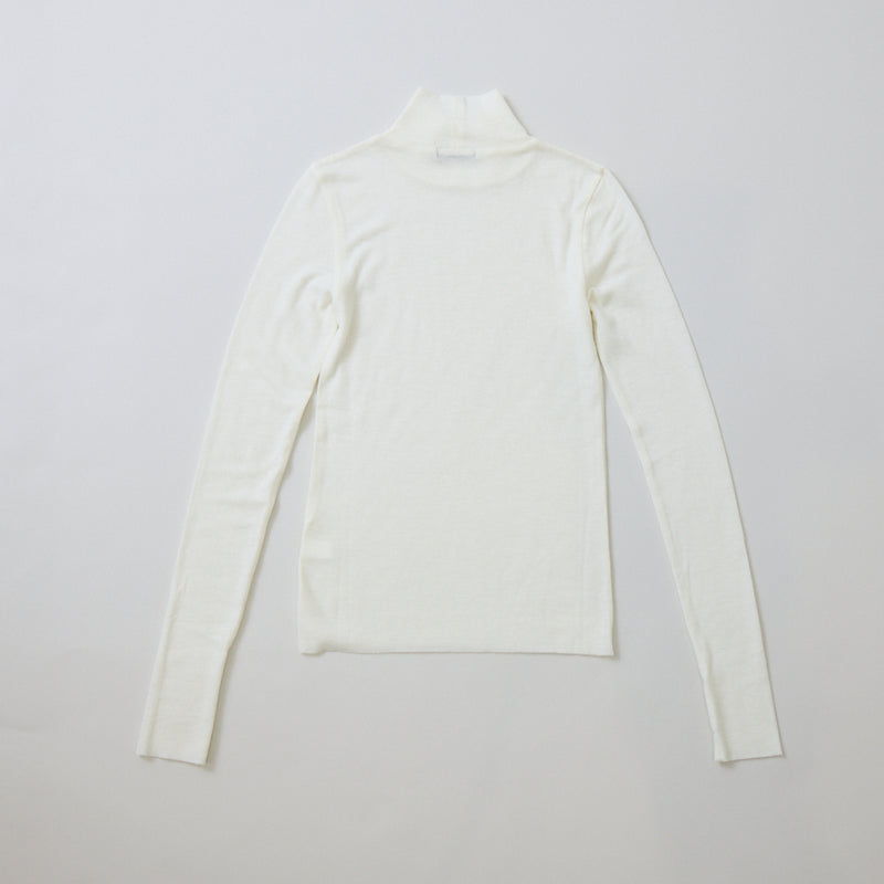 【kuros’オリジナル】ウールタートルネックロングTシャツ｜ ウール100％ 日本製 レディース