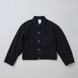 DENSE BLACK ONE WASH デニムジャケット | 綿100％ ユニセックス