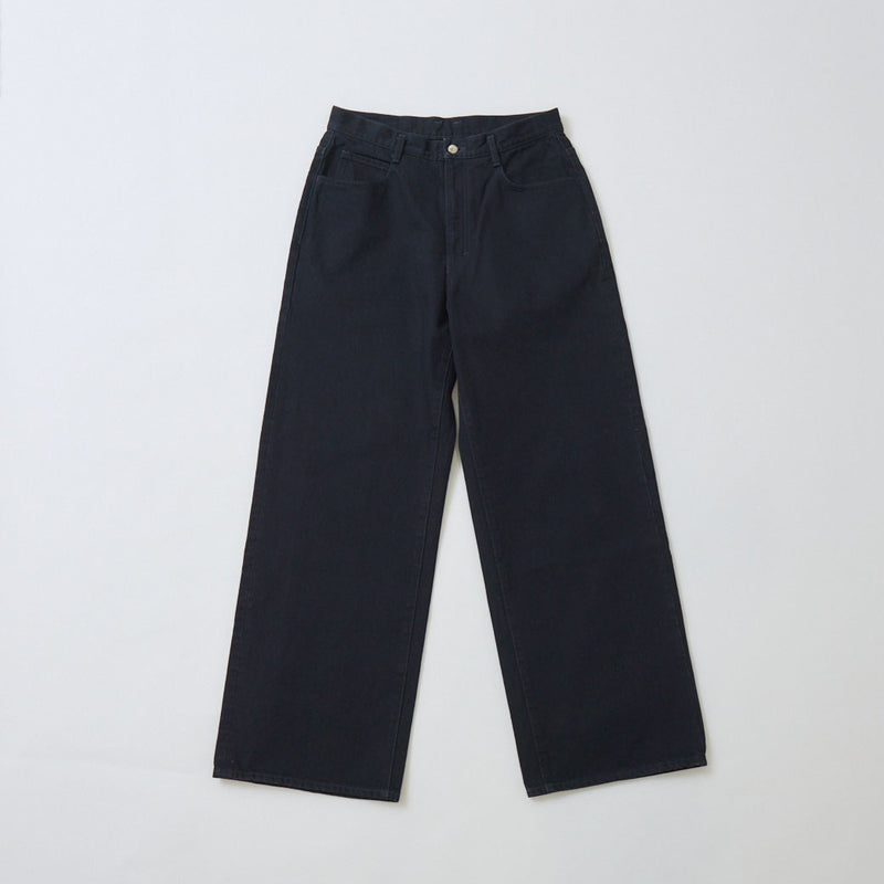 BLACK DENIM ASHLY JEAMS ストレートデニムパンツ｜コットン100％ 岡山産  ユニセックス