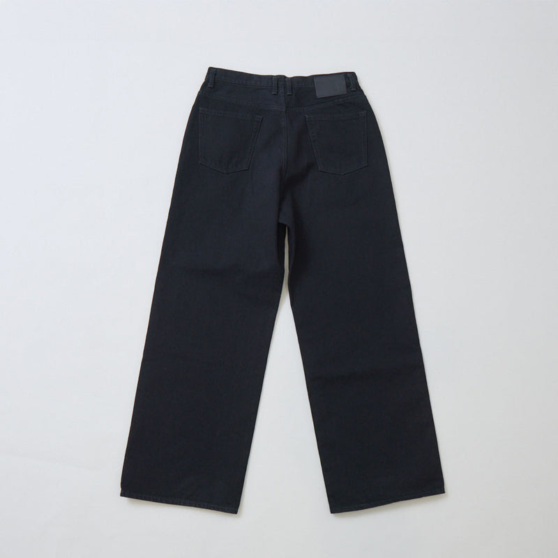 BLACK DENIM ASHLY JEAMS ストレートデニムパンツ｜コットン100％ 岡山産  ユニセックス