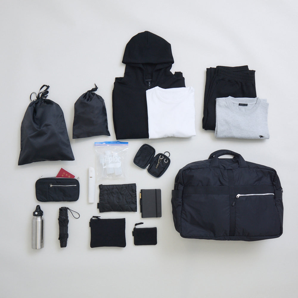 高密度織ナイロン ボストンバッグ 黒 豊岡産 – kuros.style