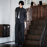 TWILL JERSEY TRACK JACKET/ BLACK ｜日本製 メンズ