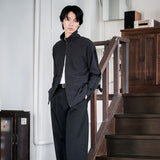 TWILL JERSEY TRACK JACKET/ BLACK ｜日本製 メンズ