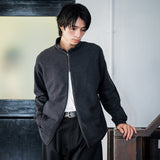 TWILL JERSEY TRACK JACKET/ BLACK ｜日本製 メンズ