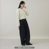 ウールカシミヤ Vネックカーディガン ショート