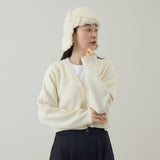 あったか耳付きニット帽｜手編み ウール100％ 日本製