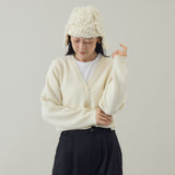 あったか耳付きニット帽｜手編み ウール100％ 日本製