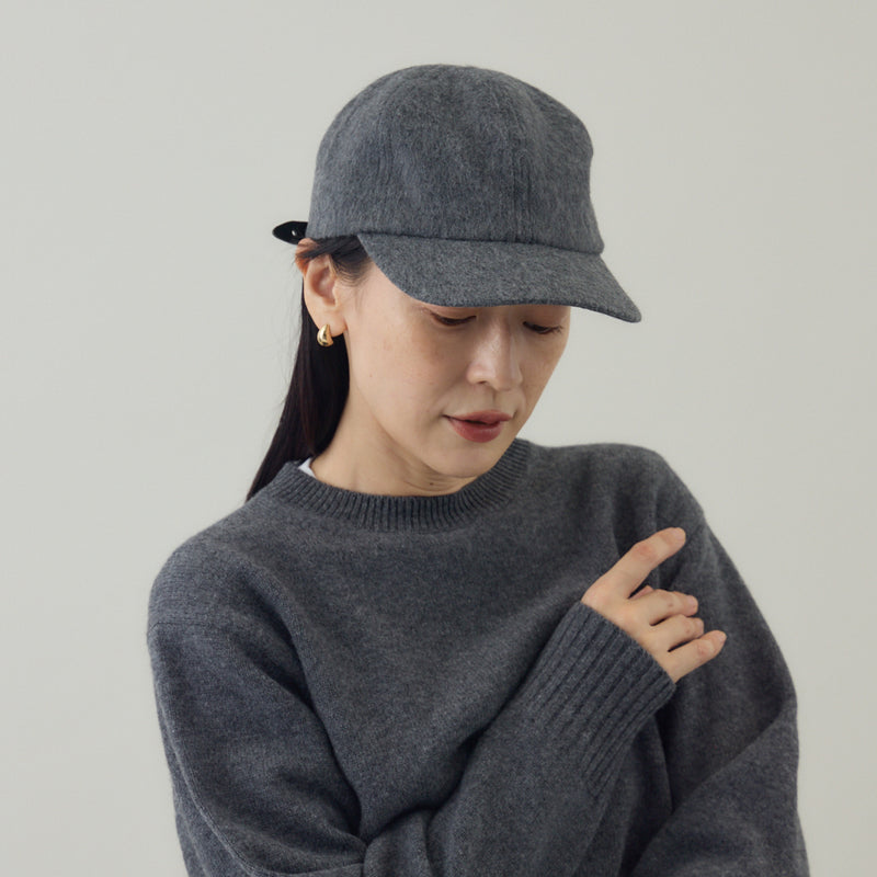 ＜Nine Tailor × kuros’別注帽子＞Shaggy Solid Cap ウールシャギーキャップ