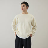 ウールカシミヤ クルーネックニット プルオーバー