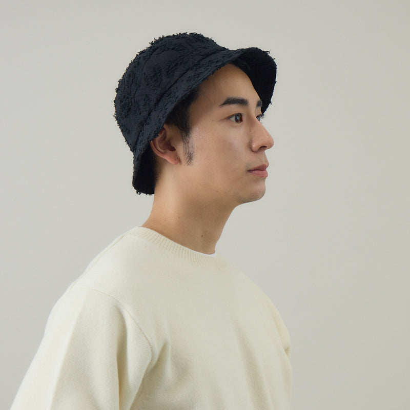 ボタニカル柄メトロハット｜刺繡 日本製 ユニセックス