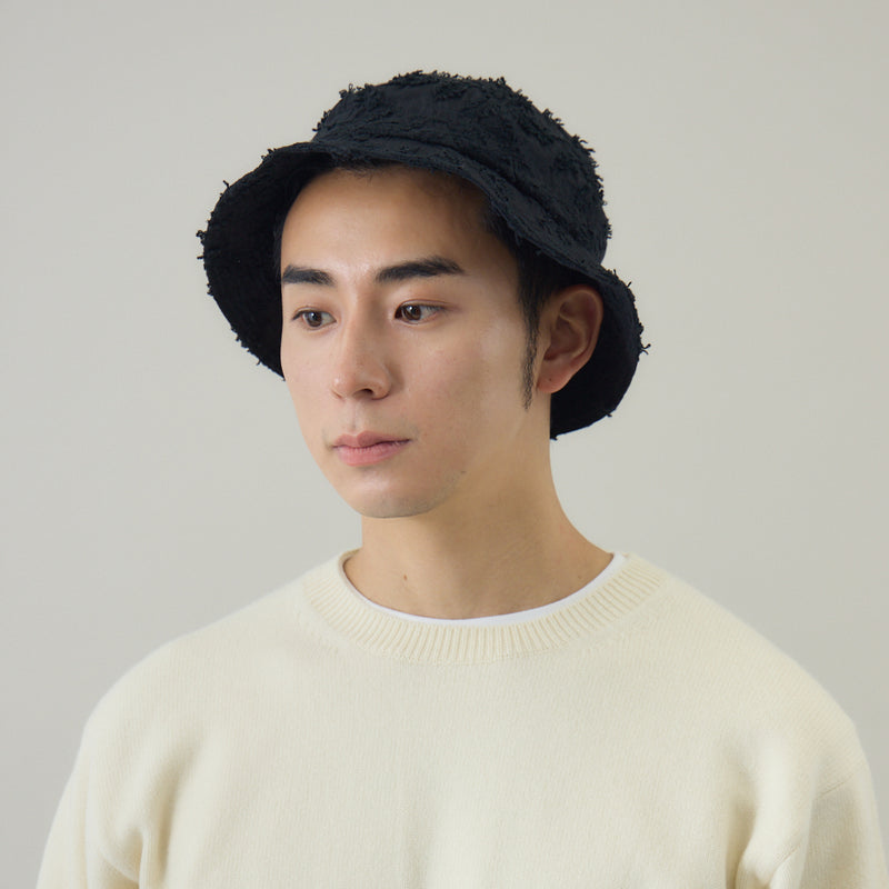 ボタニカル柄メトロハット｜刺繡 日本製 ユニセックス