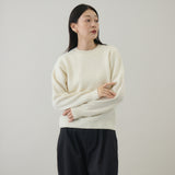 ウールカシミヤ クルーネックニット プルオーバー