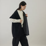 チェック柄やわらか2重織りストール ｜ウール 軽量 日本製