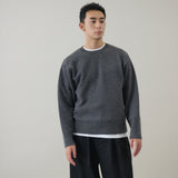 ウールカシミヤ クルーネックニット プルオーバー