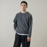 ウールカシミヤ クルーネックニット プルオーバー