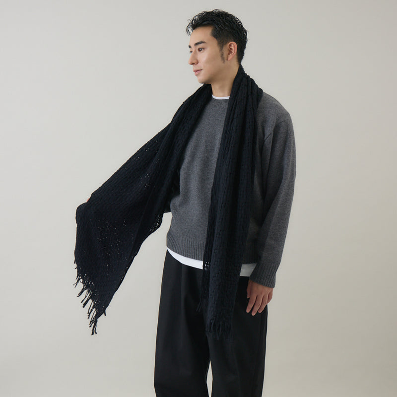 ふんわり軽やか空羽織りストール｜日本製　ユニセックス