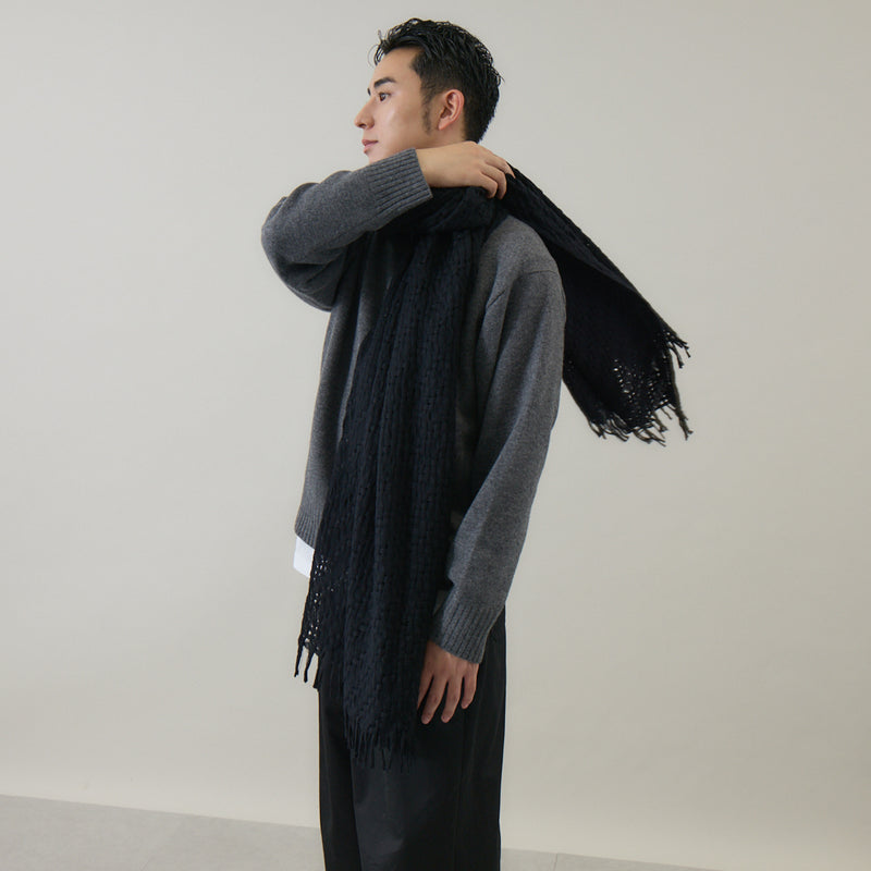 ふんわり軽やか空羽織りストール｜日本製　ユニセックス