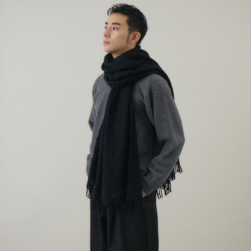 ふんわり軽やか空羽織りストール｜日本製　ユニセックス