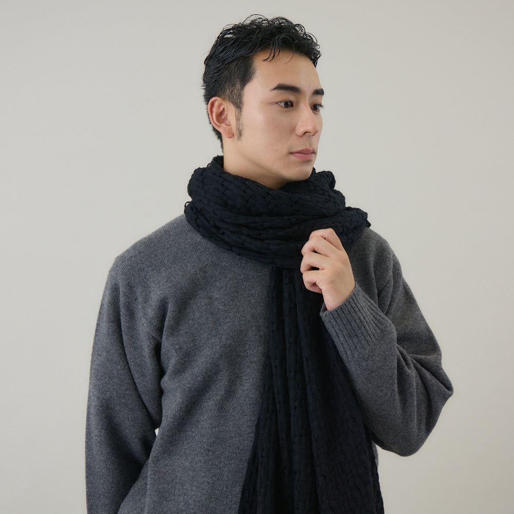 ふんわり軽やか空羽織りストール｜日本製 男女兼用 – kuros.style