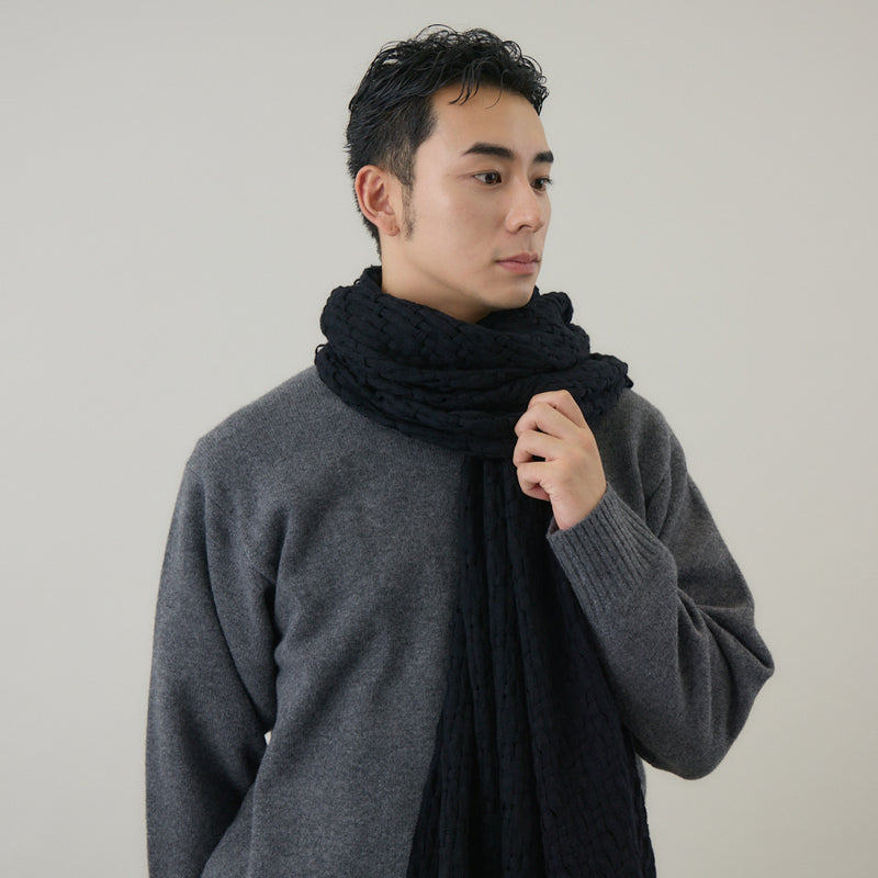 ふんわり軽やか空羽織りストール｜日本製　ユニセックス