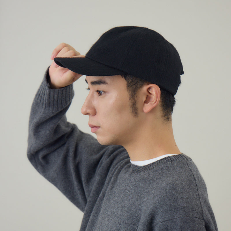 ＜Nine Tailor × kuros’別注帽子＞Shaggy Solid Cap ウールシャギーキャップ