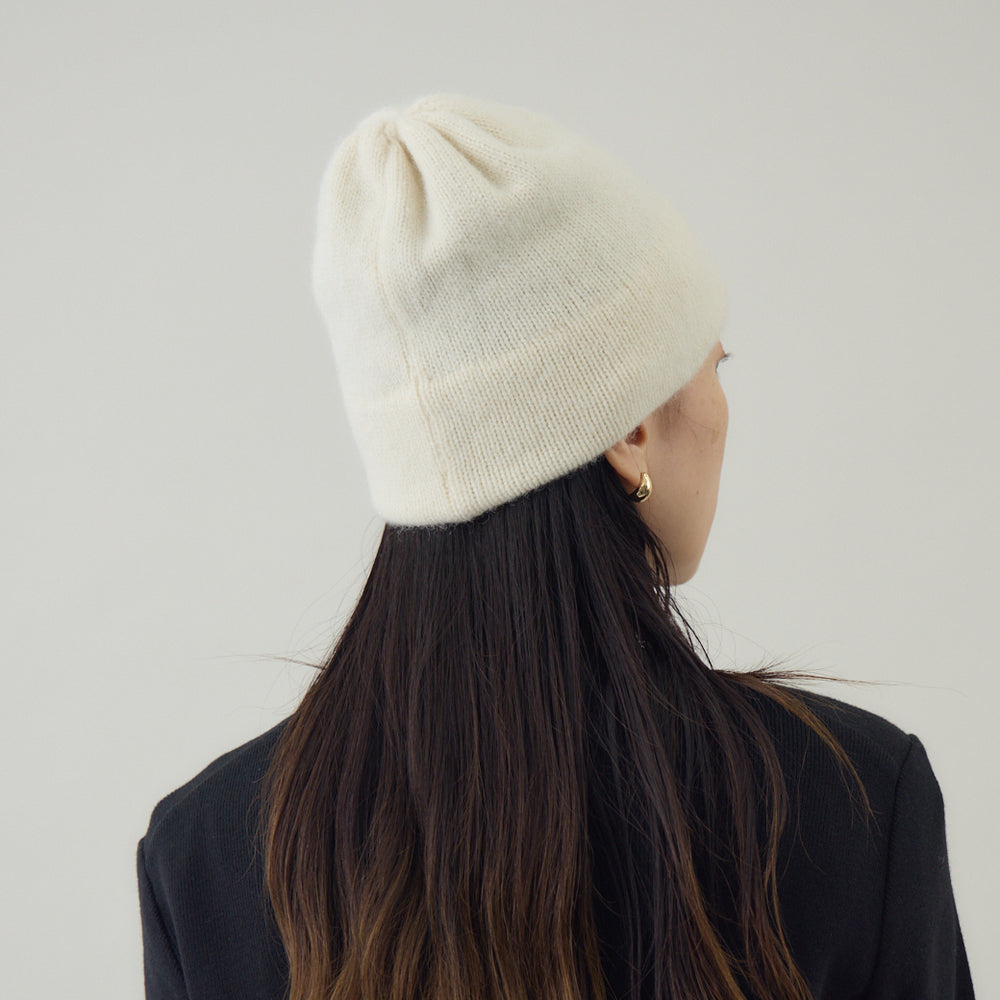 ベビーアルパカ混ニット帽｜ビーニー kuros'別注色 日本製