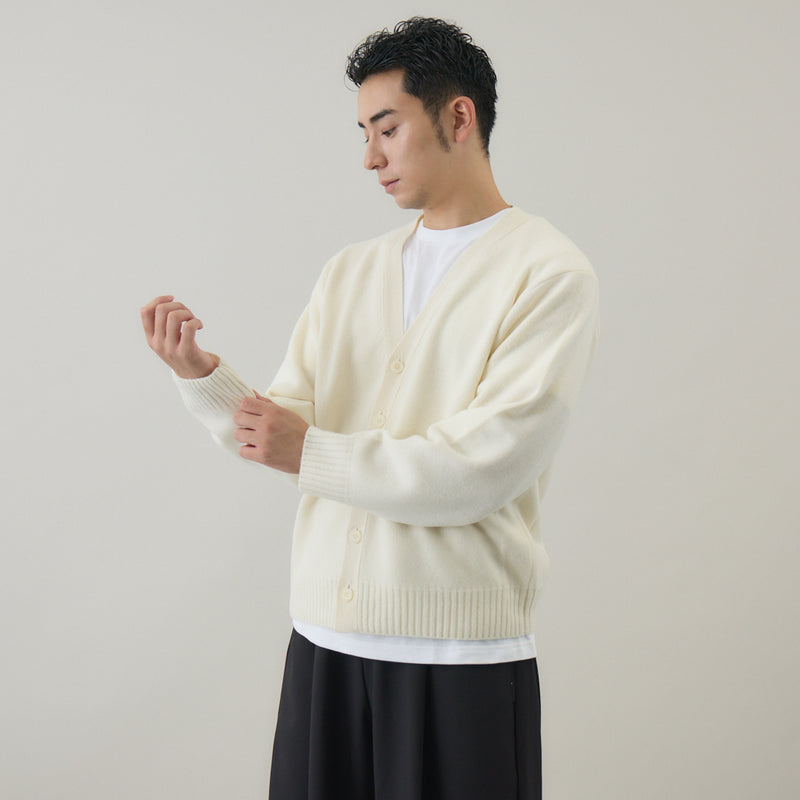 ウールカシミヤ Vネックカーディガン レギュラー