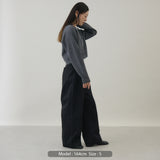 ウールカシミヤ Vネックカーディガン ショート