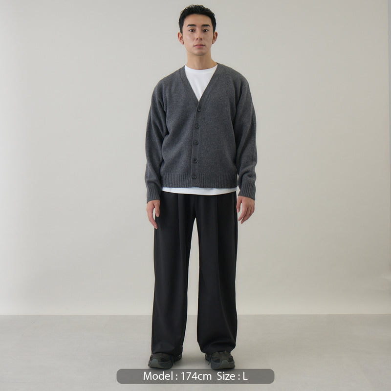 ウールカシミヤ Vネックカーディガン レギュラー