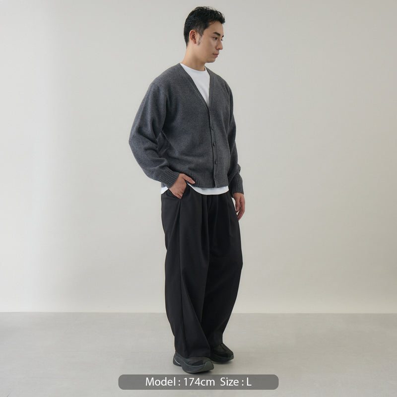 ウールカシミヤ Vネックカーディガン レギュラー