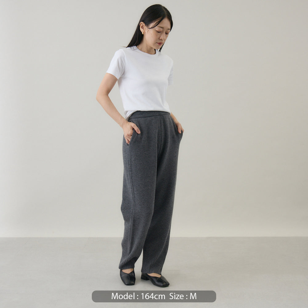 ウールカシミヤ ニットパンツ – kuros.style