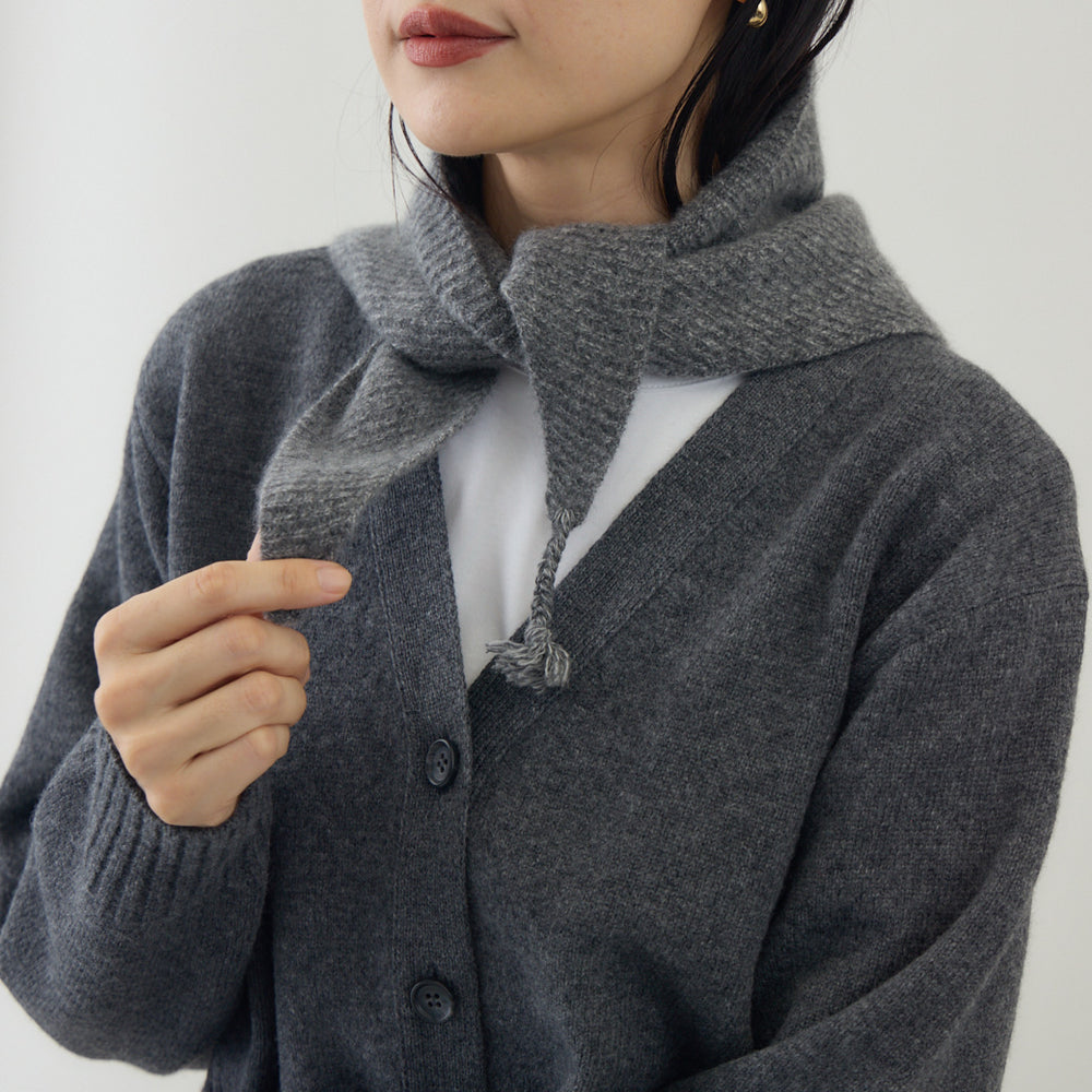 カシミヤニットスカーフ｜カシミヤ100％ 日本製 – kuros.style